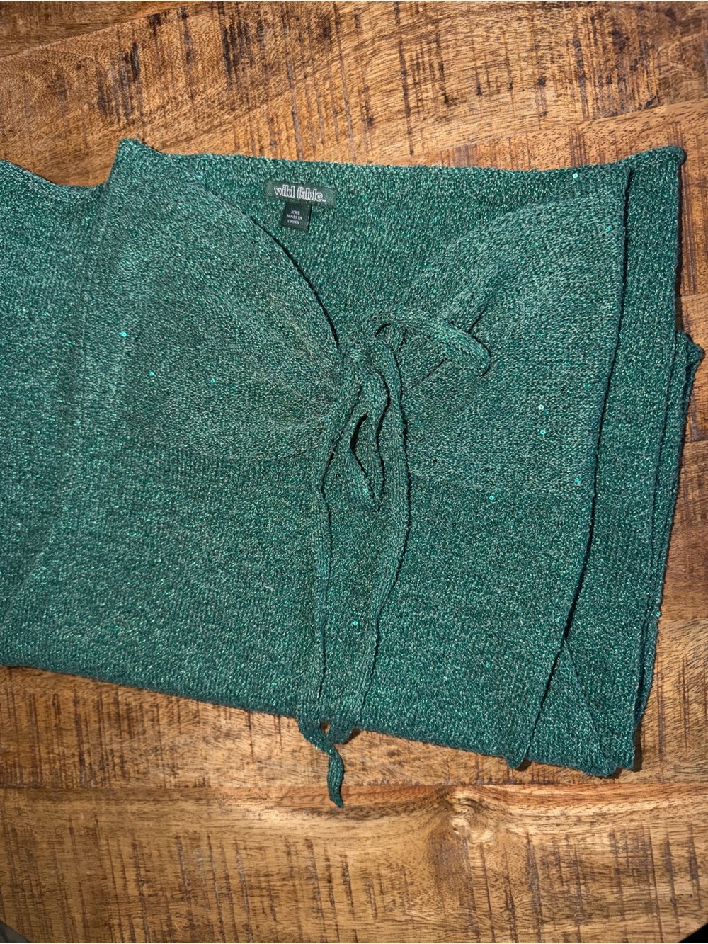 wild fable emerald knit drawstring strapless maxi dress